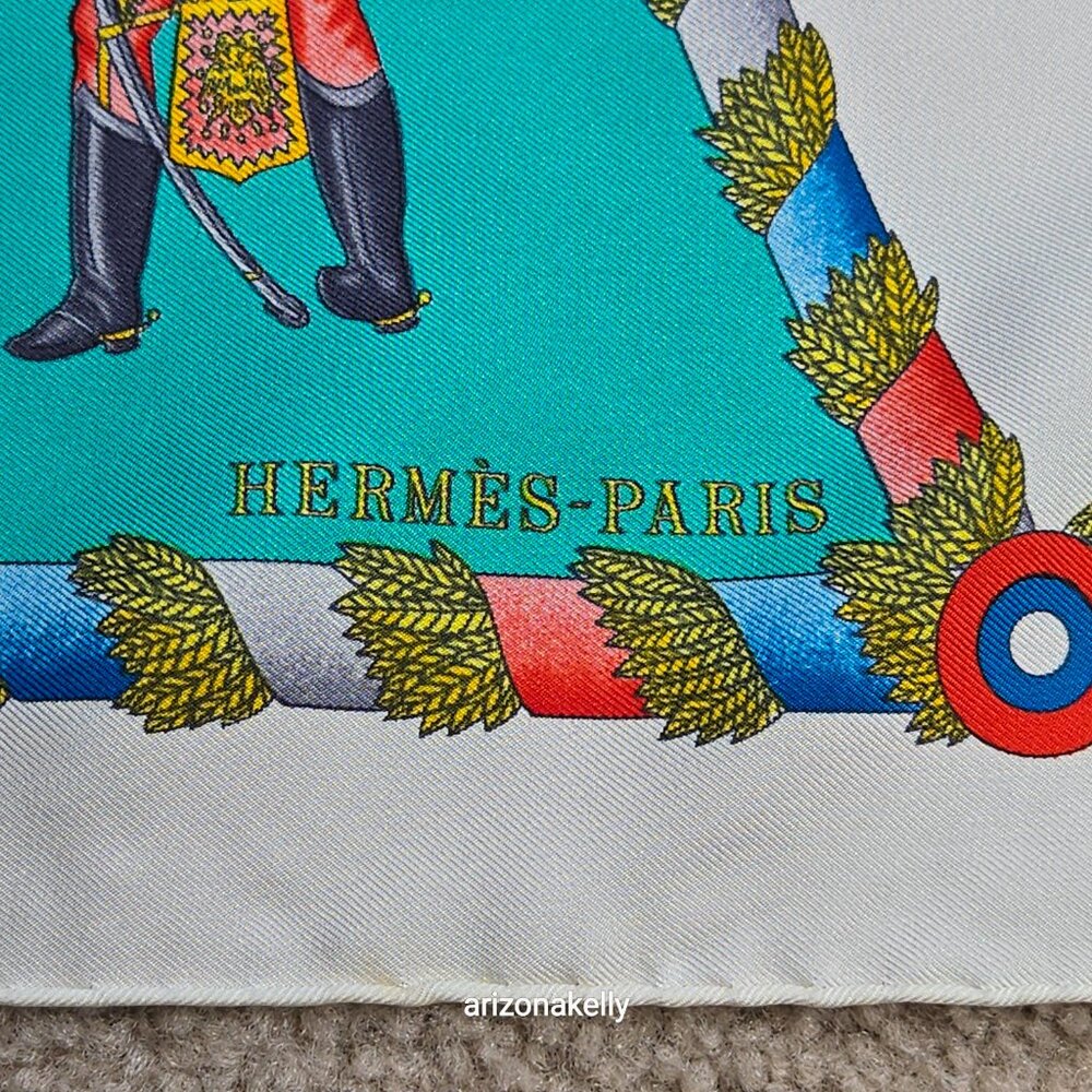 HERMÈS L'Armee Imperiale Russe de 1816 a 1916 Silk Scarf Hand Rolled Twill - Picture 6 of 16